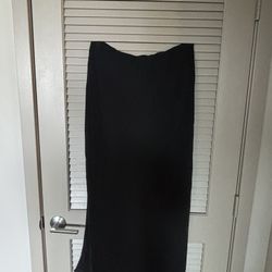 Faux Silk Column Maxi