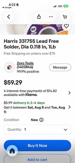 Solder wire solid 16 oz new $45 pick up in Anaheim only