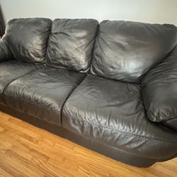 Black Leather Sofa