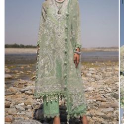 New 3 Piece Pakistani Dress Salwarkaneez Sanasafinaz Xl Lawn