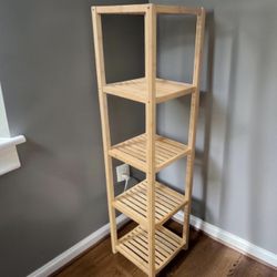 New 5 Tier Bamboo Boho Storage Display Shelf