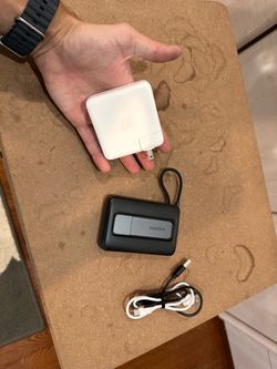 Anker power bank + Apple fast charger