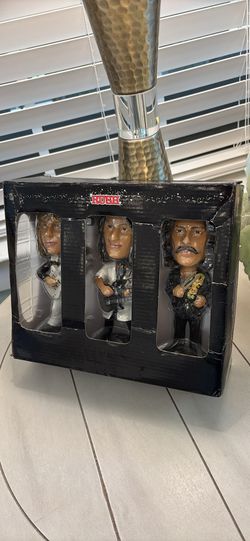 Rush Rock Band Hand Painted Bobblehead Figures 