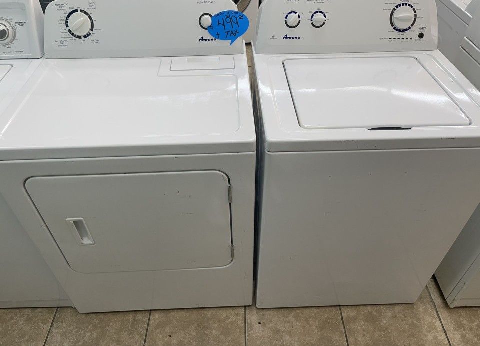 Amana Top Loader Set Washer And Dryer S