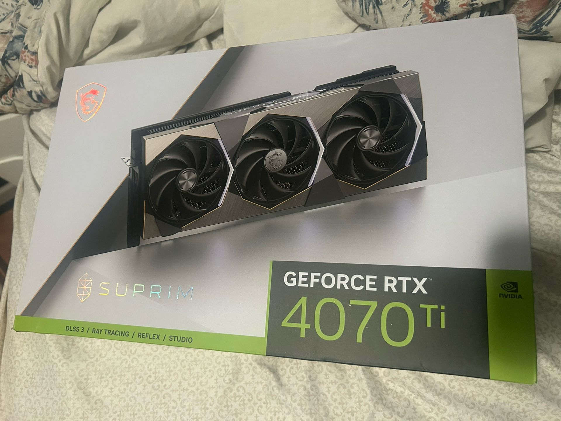 NVIDIA MSI Suprim RTX 4070ti GPU