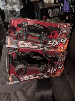 Fast and furious battery powered toy race cars-both