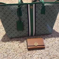 Tory Burch Tote And Wallet 