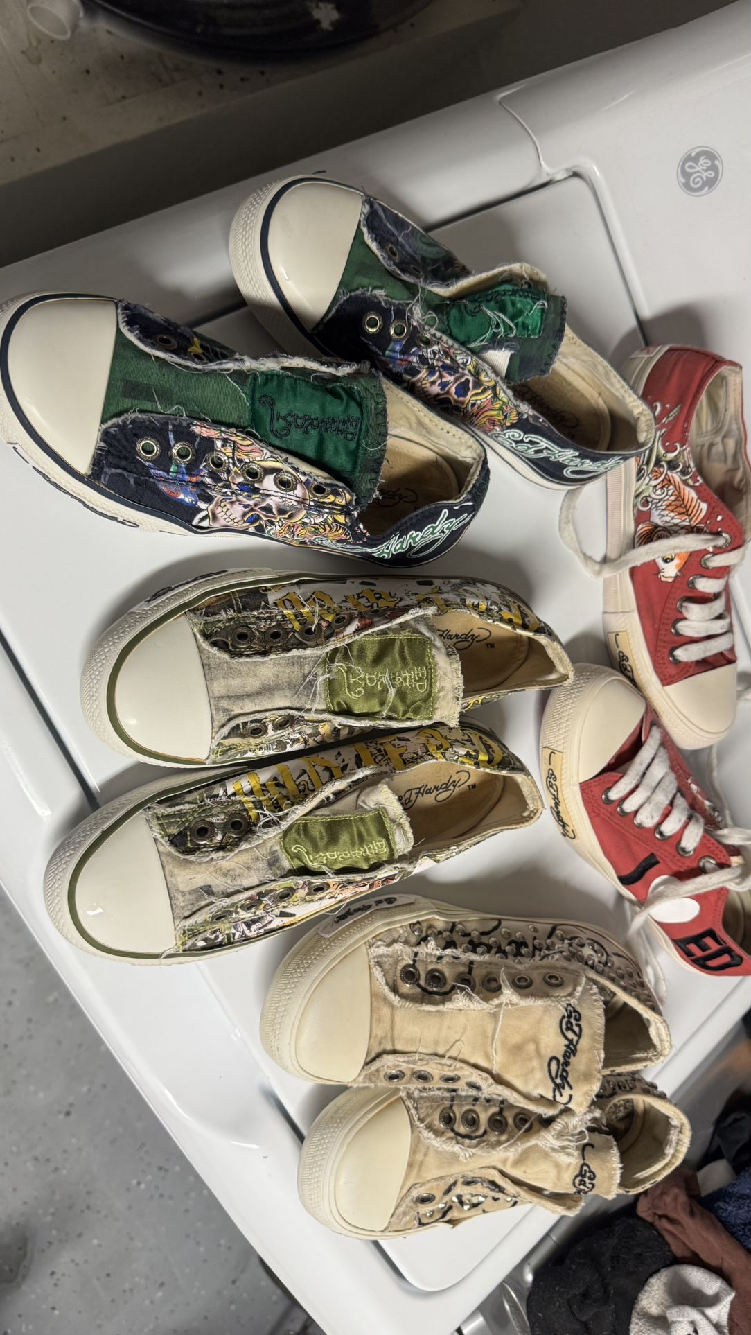 Ed Hardy size 7 shoe lot for women