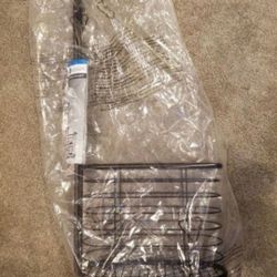 Standing Toilet Paper Holder with Newspaper/Magazine Rack - Bronze