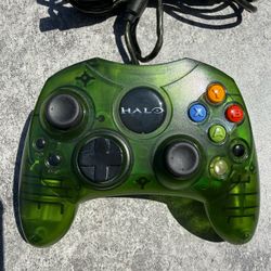 Original Xbox Limited Special Edition Halo Green OEM S Type Controller