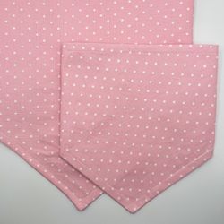 Baby Pink Polka Dot Dog Bandana - Valentine’s Day Dog Bandana - Dog Bandana - Pet Accessories - Personalized Dog Bandanas 