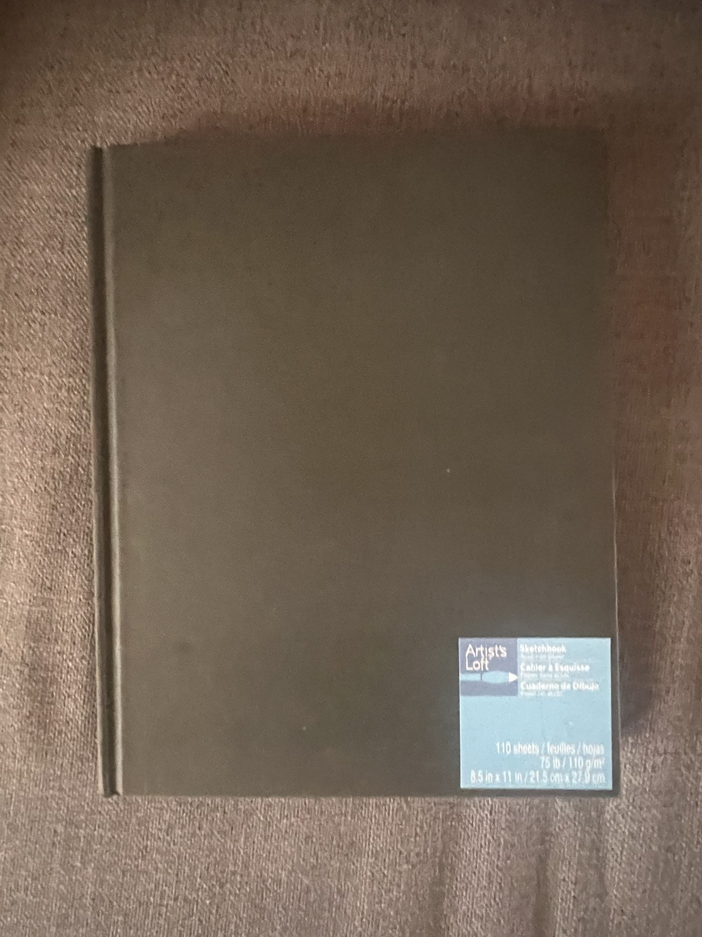 Sketchbook Hardcover 110 Sheets 8.5 X 11