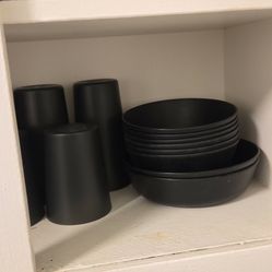 bowls, plates, cups plastic