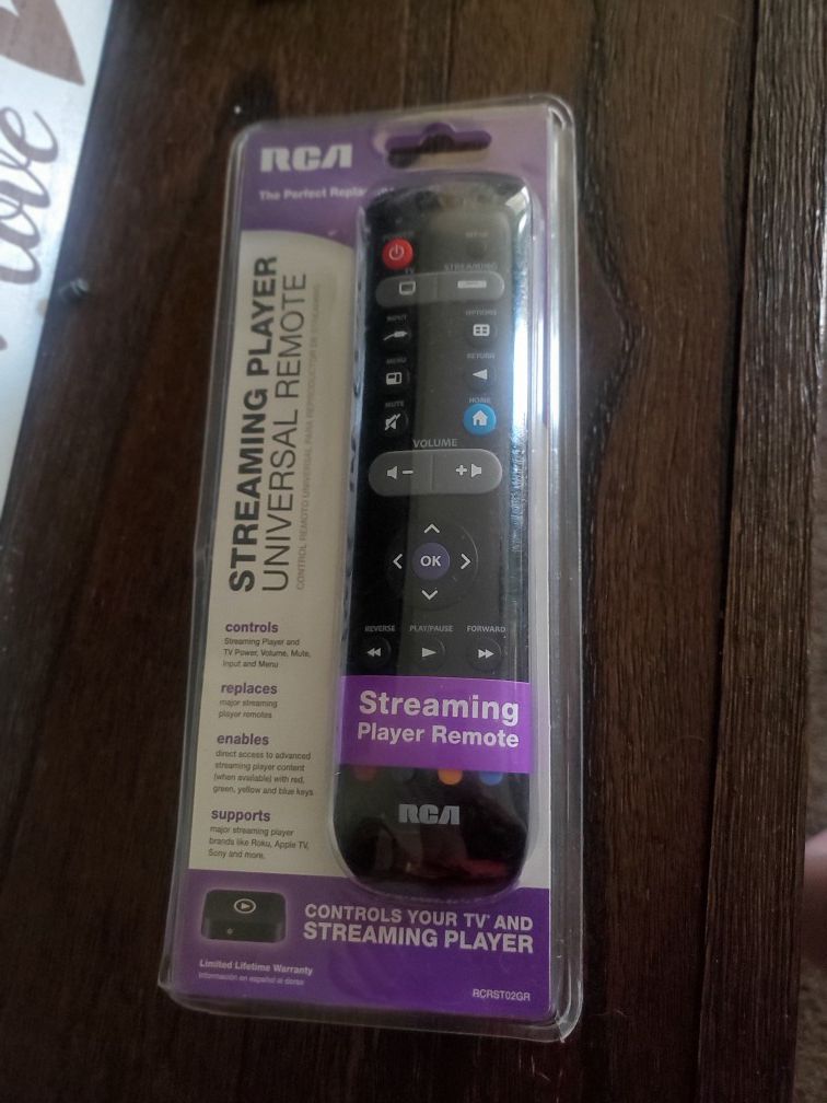 RCA Streaming Player Universal Remote - Brand New