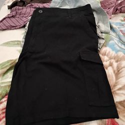 Black Cargo Jorts, 42