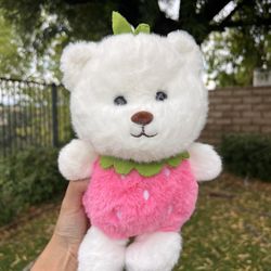 Cute Strawberry Bear Plush Doll Stuffed Toy 🍓 Holiday Gift