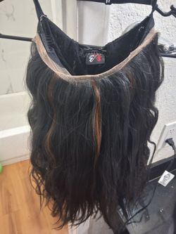 HUMAN HAIR BLEND(1B+30) Lace Front Hair Wig