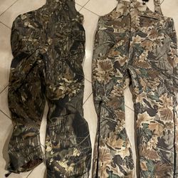Vintage camo overalls ( brands are Remington and spartan realtree.)