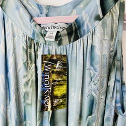 Windiriver Blue And Green Dress Size M NWT