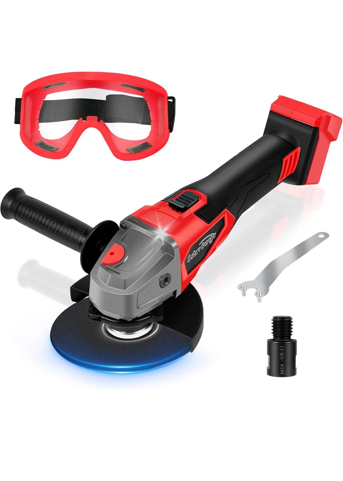 Selling a New SRHVFUYR Cordless Angle Grinder For Milwaukee 20V Battery (No Battery) 4-1/2 in. Battery Powered Angle Grinder For Cutting Grinding Poli