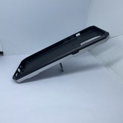 For iPhone 12 Pro Max Silver Kickstand Cover Protector 