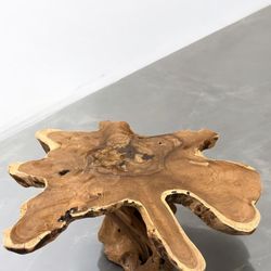 Teakroot Side End Coffee Table Live Edge 