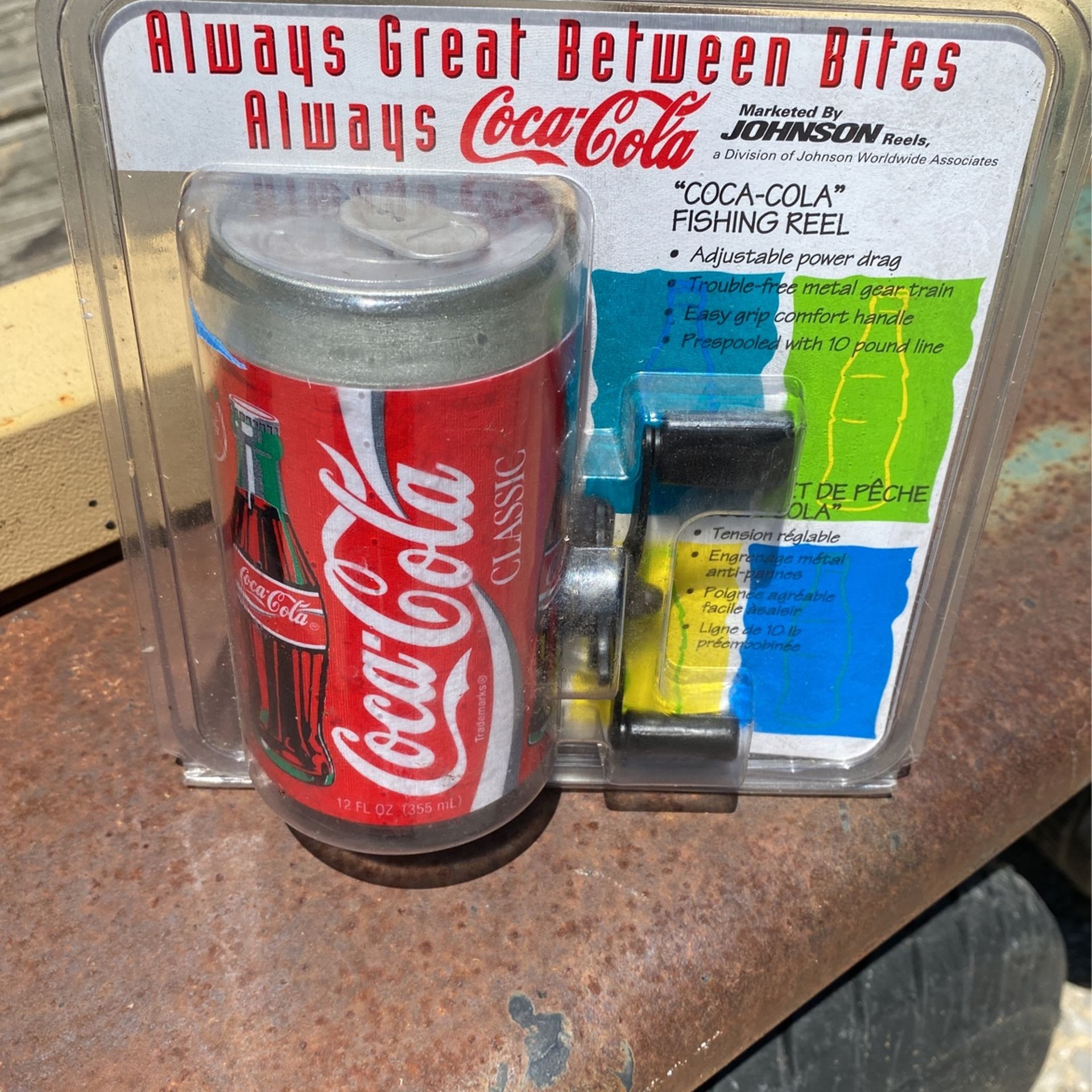 Johnson real Coca-Cola fishing reel A Real Collectors Item