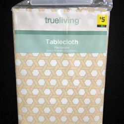 Brand New - True living Rectangle Tablecloth 52" x 70"