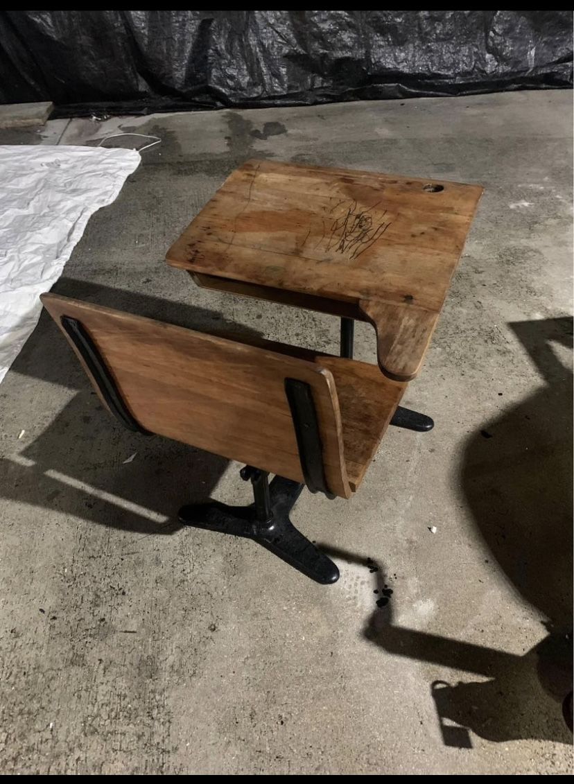 Antique Wood Desk