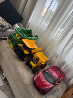 Kids play cars