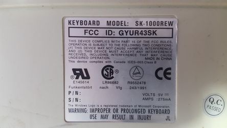 Vintage Dell quietkey keyboard