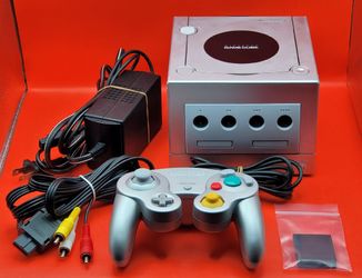 Nintendo GameCube Silver Platinum Console 2001 DOL-001 (USA) [Tested & Working]