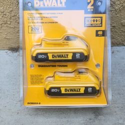 Dewalt 20v Batteries 2.0 Ah Brand New Price For Both Sealed