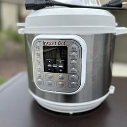 Instasnt Pot Duo 7-in-1 Electric Pressure Cooker, Slow Cooker, Rice Cooker, Steamer, Saute, Yogurt Maker, and Warmer|6 Quart|White|11 One-Touch Progra