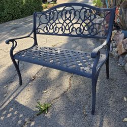 Wrought Iron Bench Seat