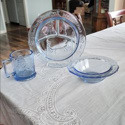 Nursery Rym Plate Bowl and A  Matching Cup