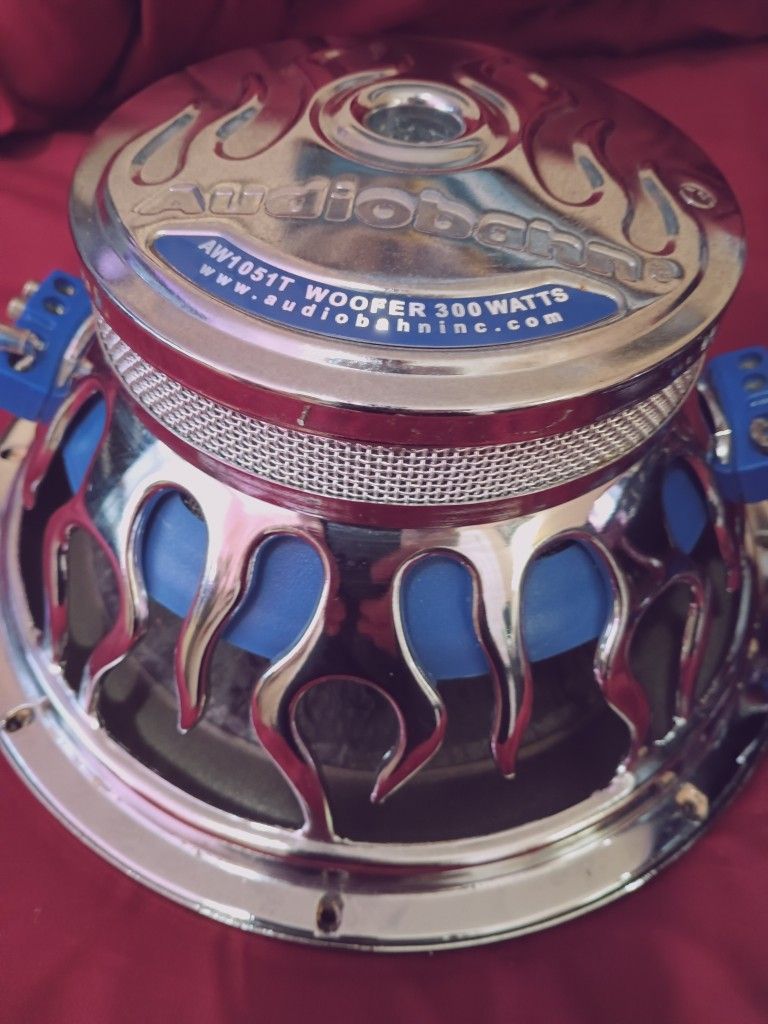 Audiobahn 10-inch Subwoofer Flame Edition AW1051T 300W FREE DELIVERY DEMO PORTLAND VANCOUVE 