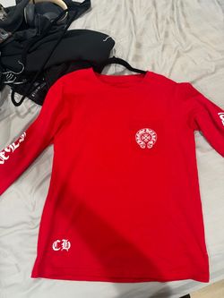 Chrome Hearts Red Long Sleeve T-Shirt
