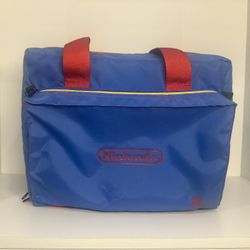 Vintage 1988 Blue Nintendo Carrying Bag 