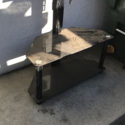 Tv Stand Glass Metal