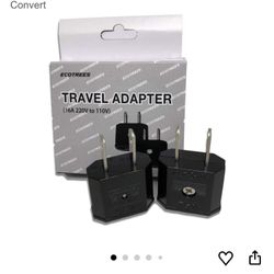 (2) Piece New Travel Adapters 16A 220V To 110 V 