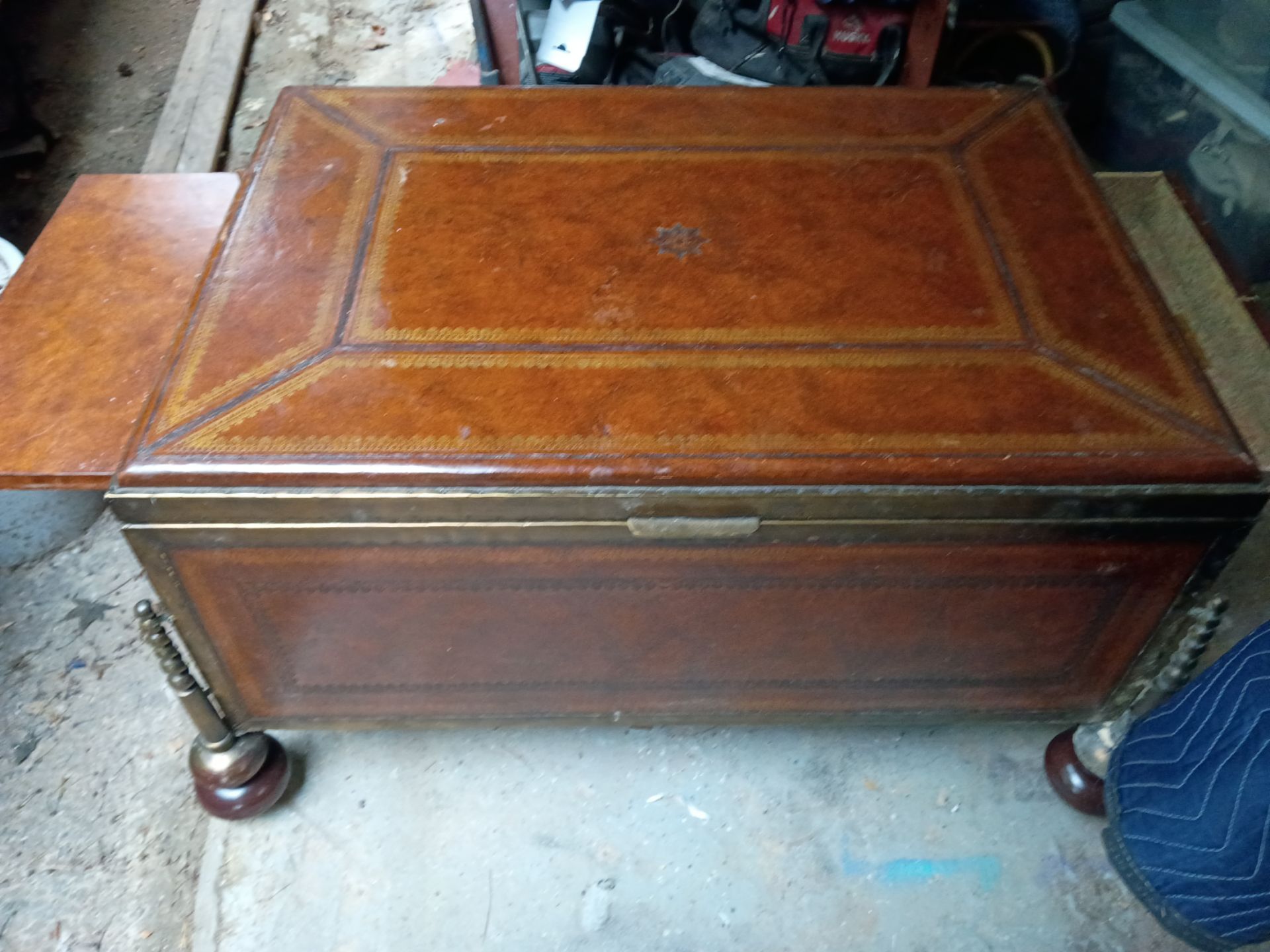 Maitland Smith leather chest- trunk