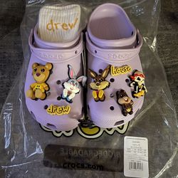 Justin Bieber X Crocs. Size 8. 