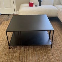 West Elm Black Coffee Table
