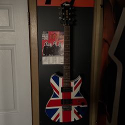 Lyons By Washburn Def Leppard Rare Guitar 