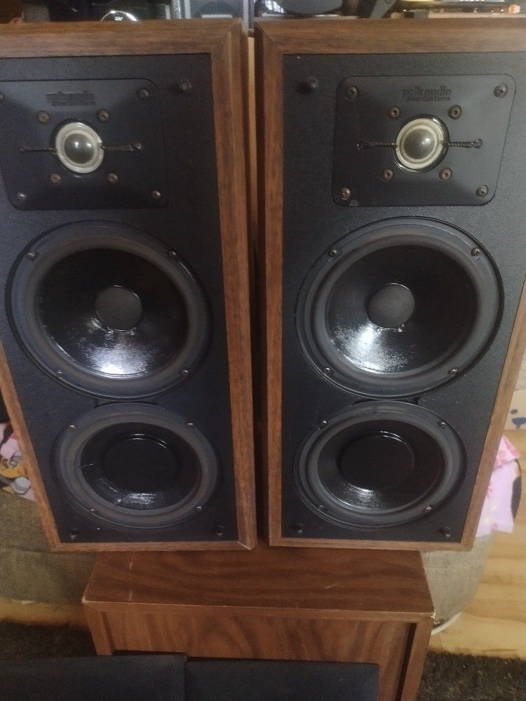 POLK AUDIO 5JRs !  NOW WE'RE COOKIN! 