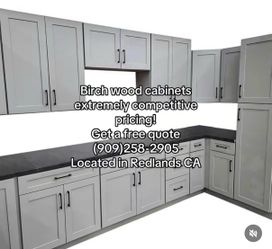 Grey shaker cabinets