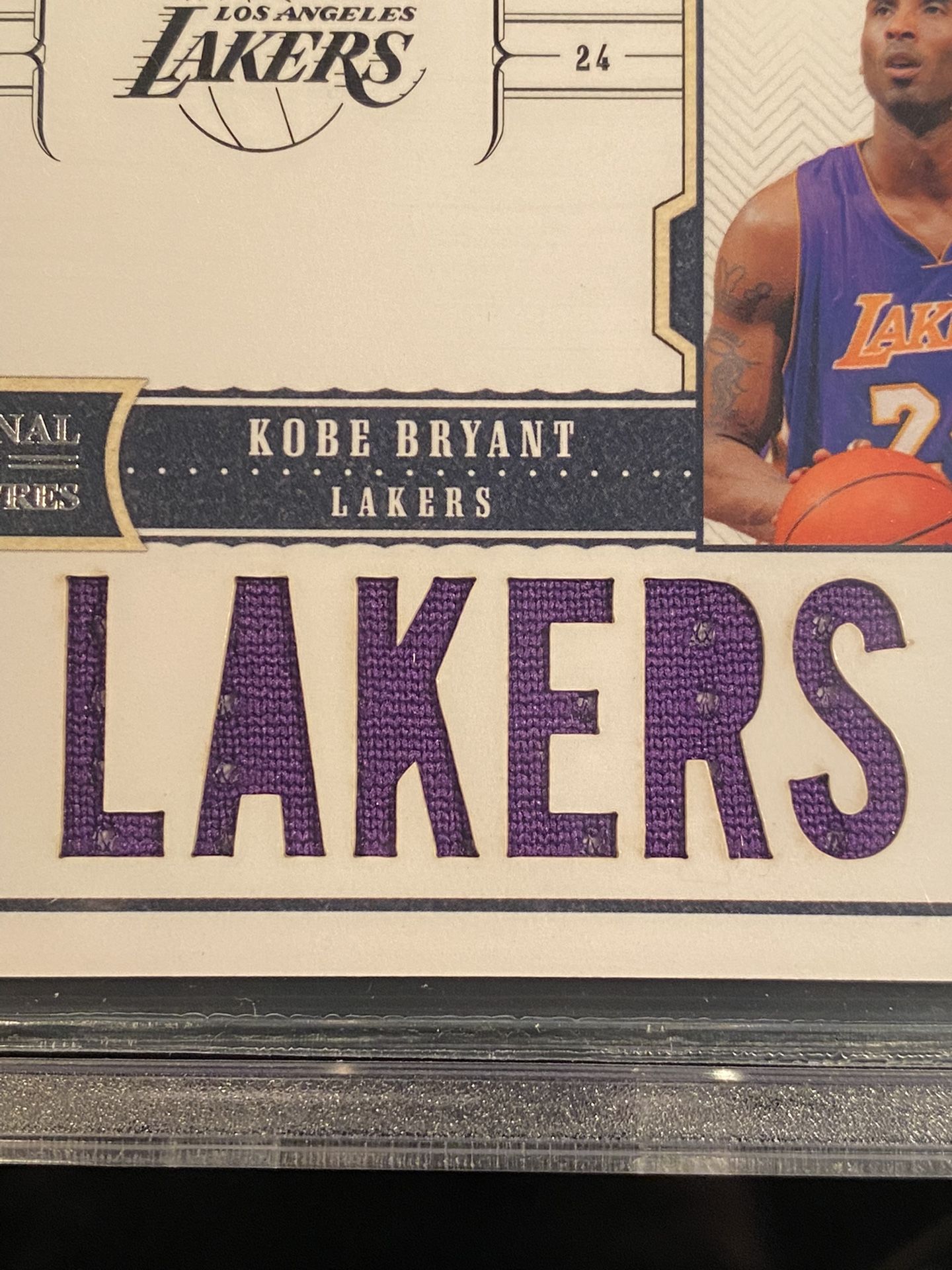 1 of 1 Custom Cut Kobe Bryant Jersey Patch