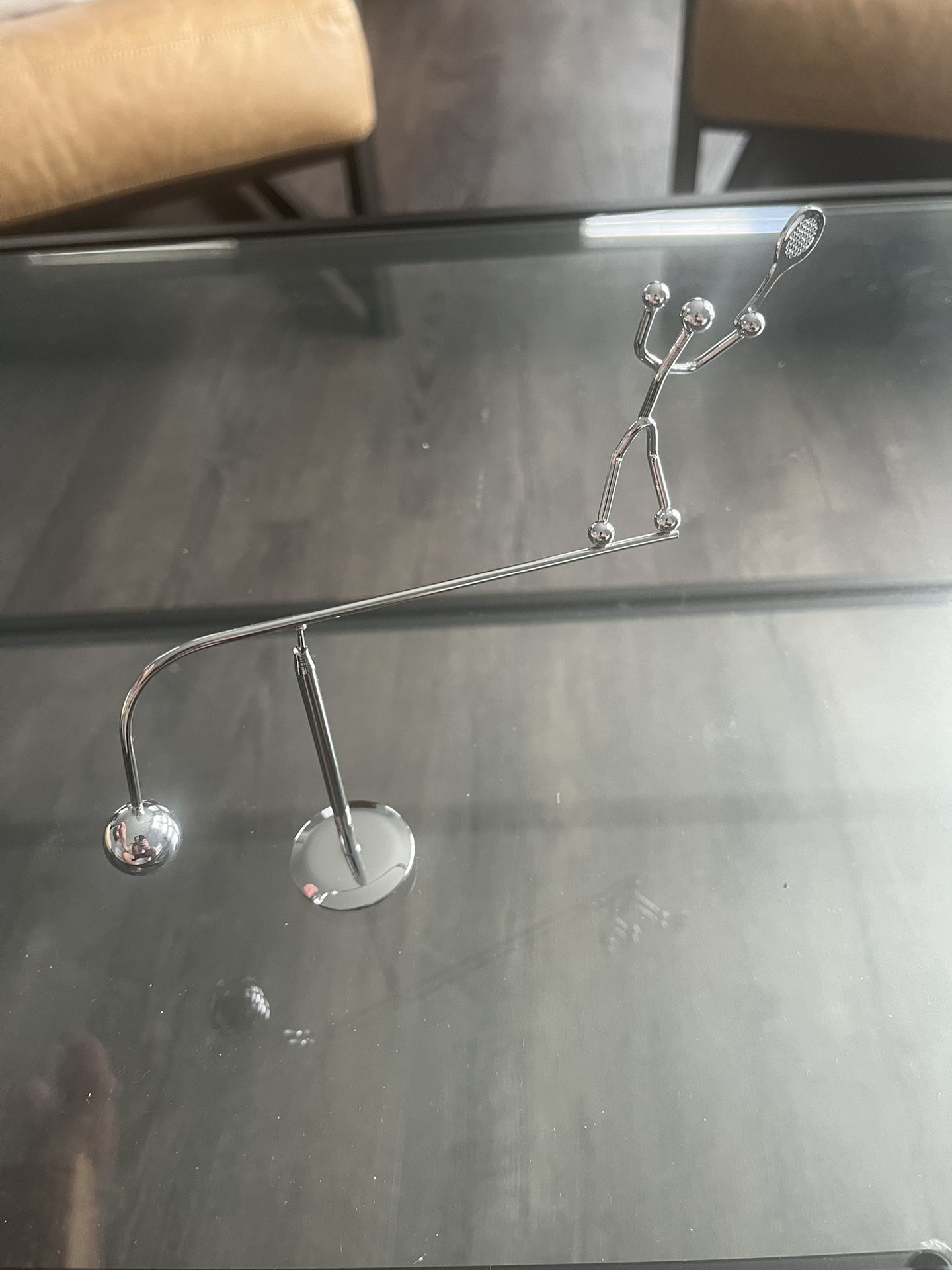 Tennis Player Kinetic Sculpture