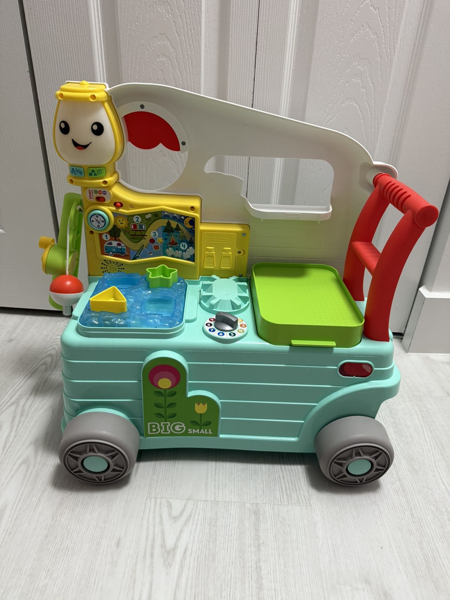 Baby Learning Toy Laugh & Learn 3-in-1 On-the-Go Camper Walker & Activity